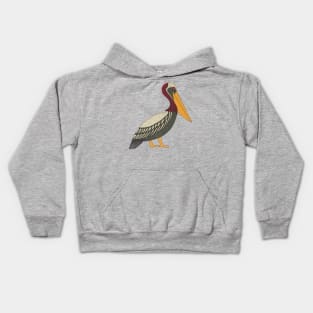 Pelican on watch Kids Hoodie